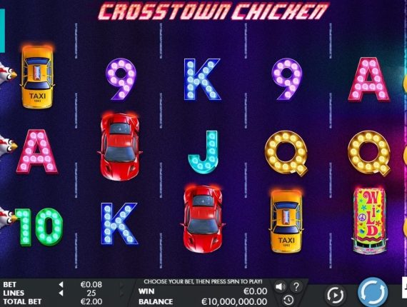machine à sous Crosstown Chicken écran 1