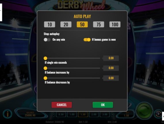 machine à sous Derby Dollars écran 4