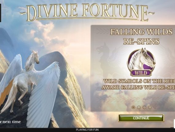 machine à sous Divine Fortune écran 1