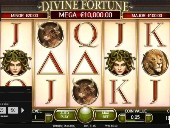 machine à sous Divine Fortune écran 4