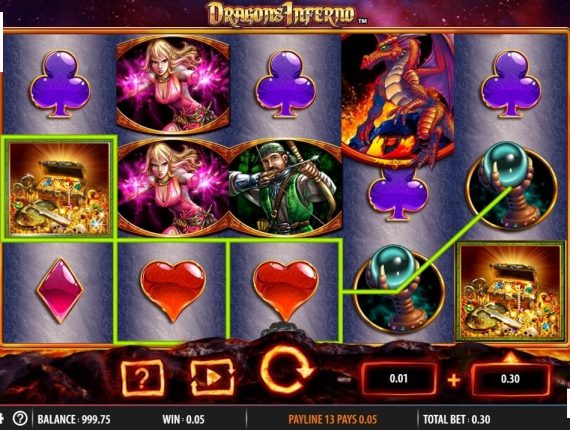 machine à sous Dragons Inferno écran 2