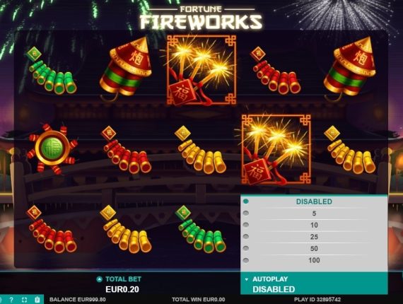 machine à sous Fireworks Master écran 4
