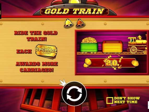 machine à sous Gold Train écran 1
