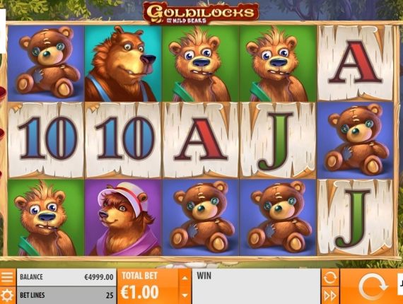 machine à sous Goldilocks and the Wild Bears écran 2