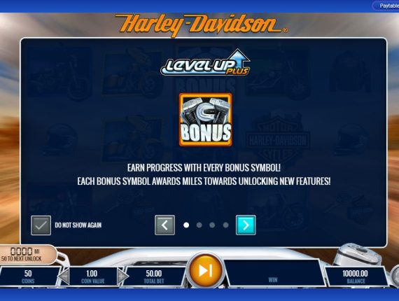 machine à sous Harley Davidson Freedom Tour écran 1
