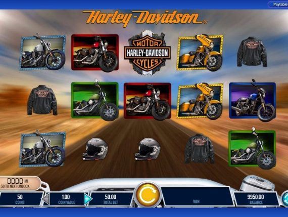 machine à sous Harley Davidson Freedom Tour écran 2