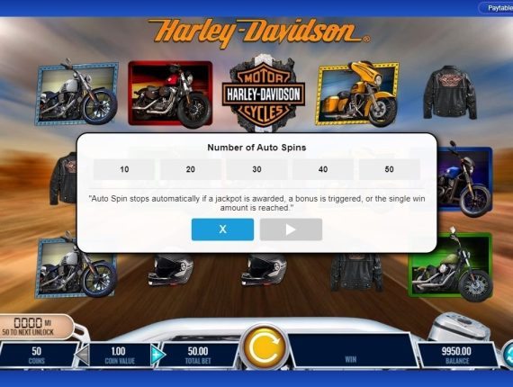 machine à sous Harley Davidson Freedom Tour écran 3