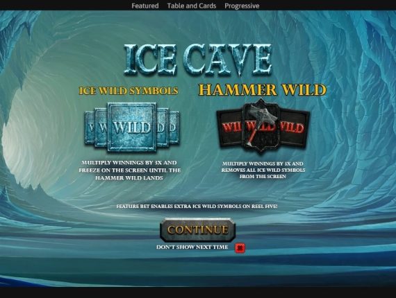 machine à sous Ice Cave écran 1