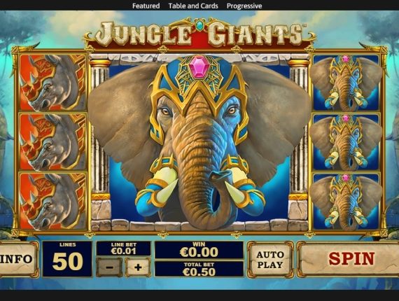 machine à sous Jungle Giants écran 1