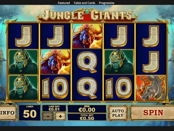 machine à sous Jungle Giants écran 2