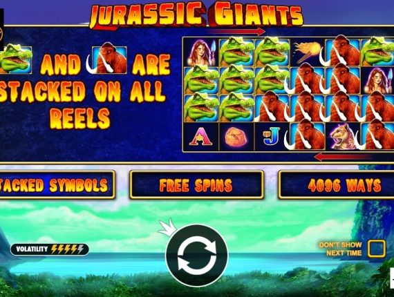 machine à sous Jurassic Giants écran 1