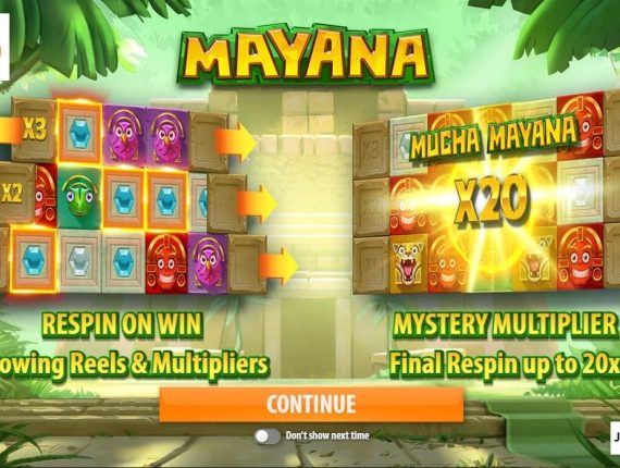 machine à sous Mayana écran 1