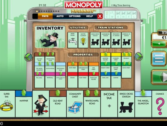 machine à sous Monopoly Paradise Mansion écran 3