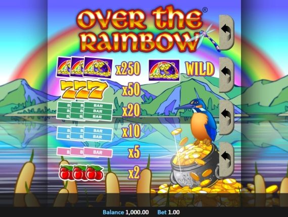 machine à sous Over the Rainbow écran 1