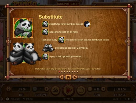 machine à sous Panda Panda écran 3