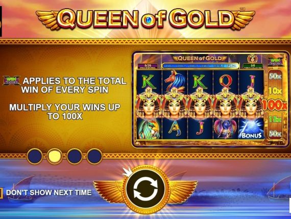 machine à sous Queen of Gold écran 1