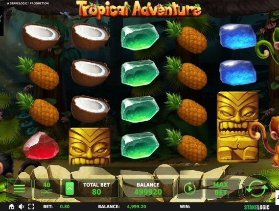 machine à sous Tropical Adventure écran 2