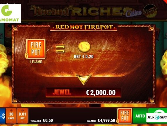 machine à sous Ancient Riches Casino écran 3