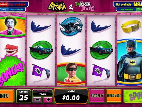 machine à sous Batman and the Joker Jewels écran 2