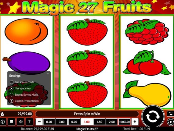 machine à sous Black Magic Fruits écran 4