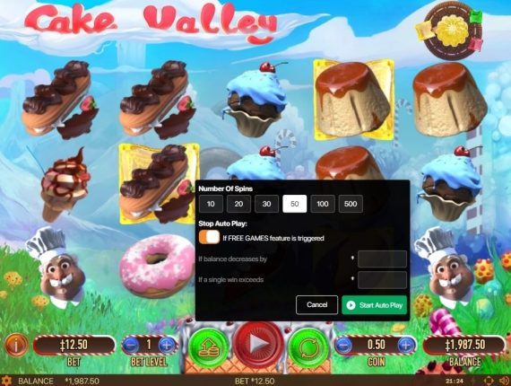 machine à sous Cake Valley écran 3