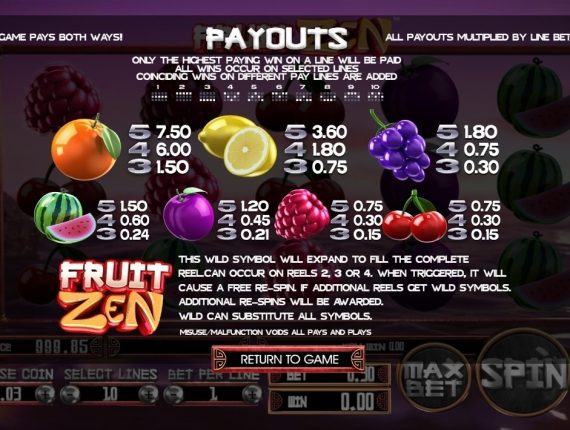 machine à sous Fruit Madness écran 4