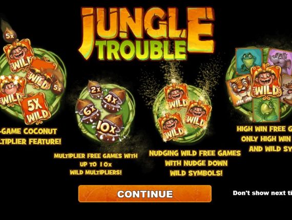 machine à sous Jungle Trouble écran 1