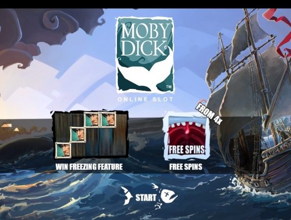 machine à sous Moby Dick écran 1