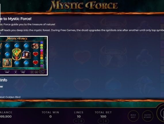 machine à sous Mystic Force écran 4