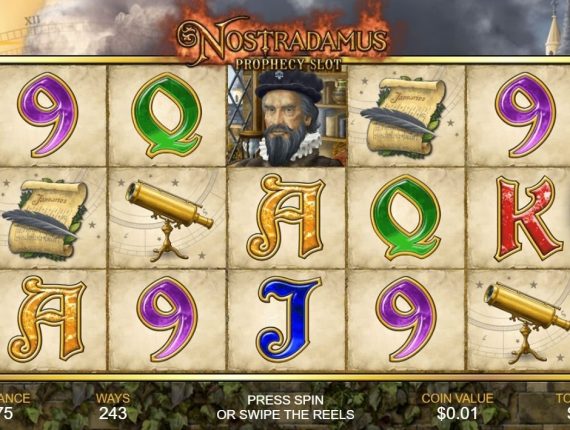 machine à sous Nostradamus écran 2