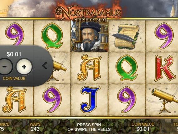 machine à sous Nostradamus écran 3