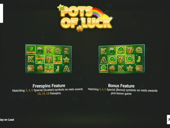 machine à sous Pots o Luck écran 1