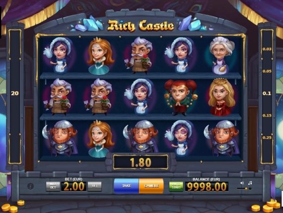 machine à sous Rich Castle écran 2