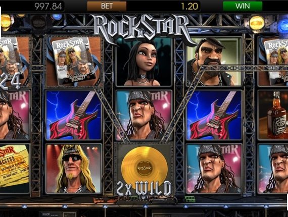 machine à sous Rockstar écran 2