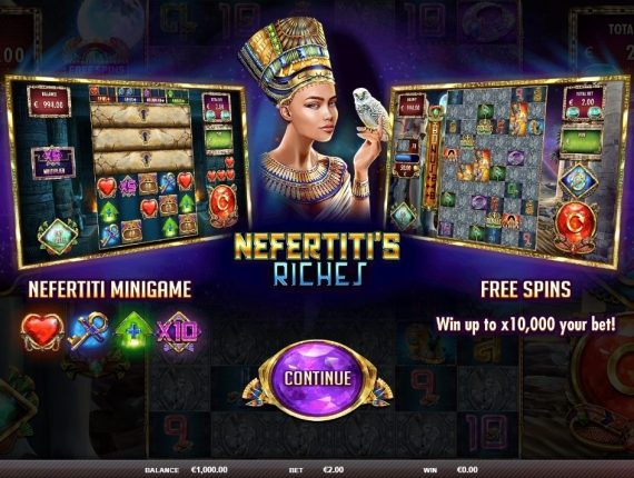 machine à sous Secret of Nefertiti écran 1