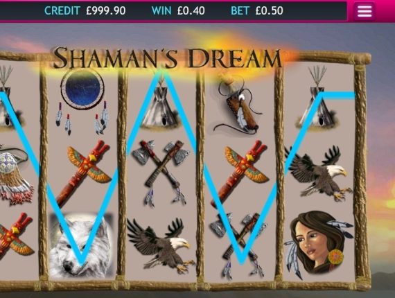 machine à sous Shamans Dream écran 2