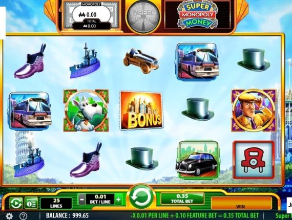 machine à sous Super Monopoly Money écran 2