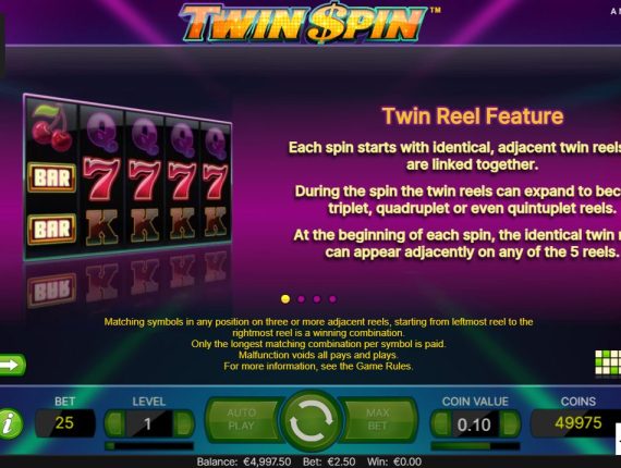 machine à sous Twin Spin Deluxe écran 3