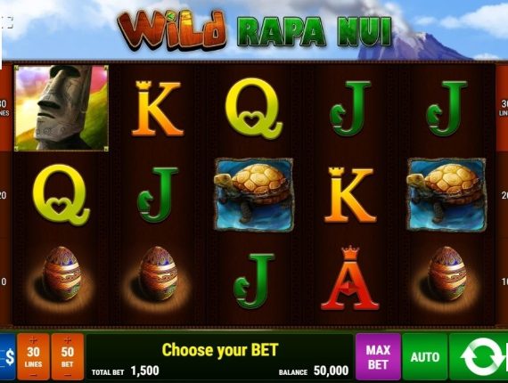 machine à sous Wild Rapa Nui écran 1