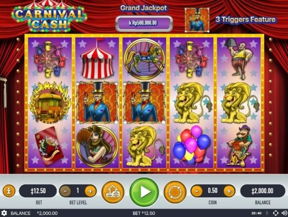 machine à sous Carnaval Cash écran 1