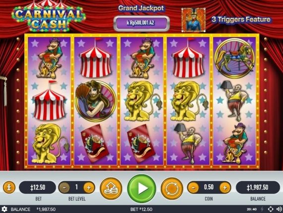 machine à sous Carnaval Cash écran 2