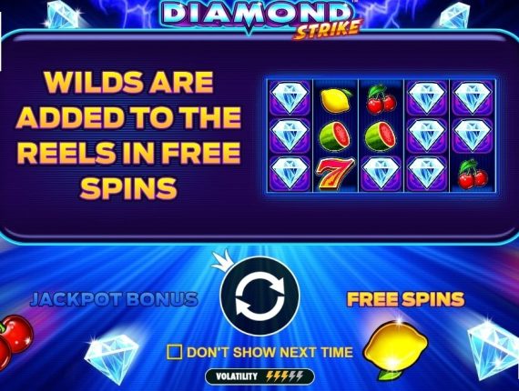machine à sous Diamond Jackpot écran 1