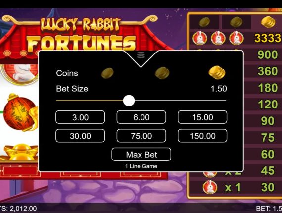 machine à sous Lucky Rabbits Loot écran 4
