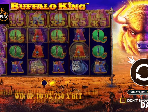 machine à sous Buffalo King écran 1
