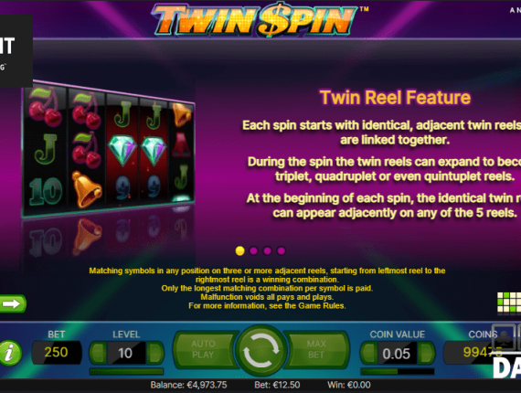 machine à sous Twin Spin écran 3